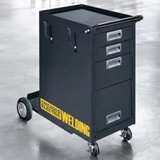 Welder Welding Cart Heavy Duty 4 Drawer Rolling Welding Storage Cabinet Lockable
