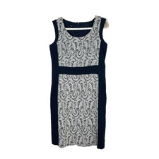 Lafayette 148 Womens Sleeveless Sheath Dress Size 10 Artsy Floral Career Office