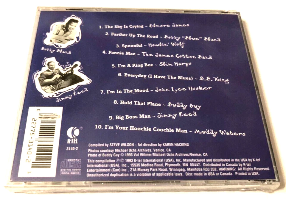 Best of the Blues Various Artists 1993 Hooker Waters K-Tel 022775314021 CD New - Image 2 of 2