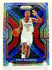 2020-21 Panini Prizm Rookie Mojo #'d /25 Theo Maledon Oklahoma City Thunder SSP