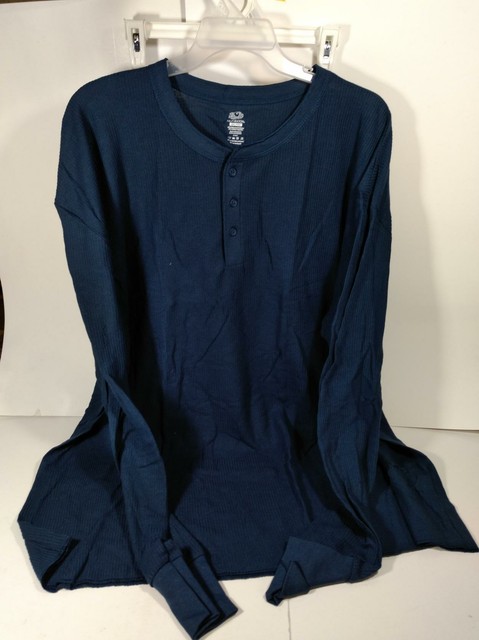 fruit of the loom men's thermal henley