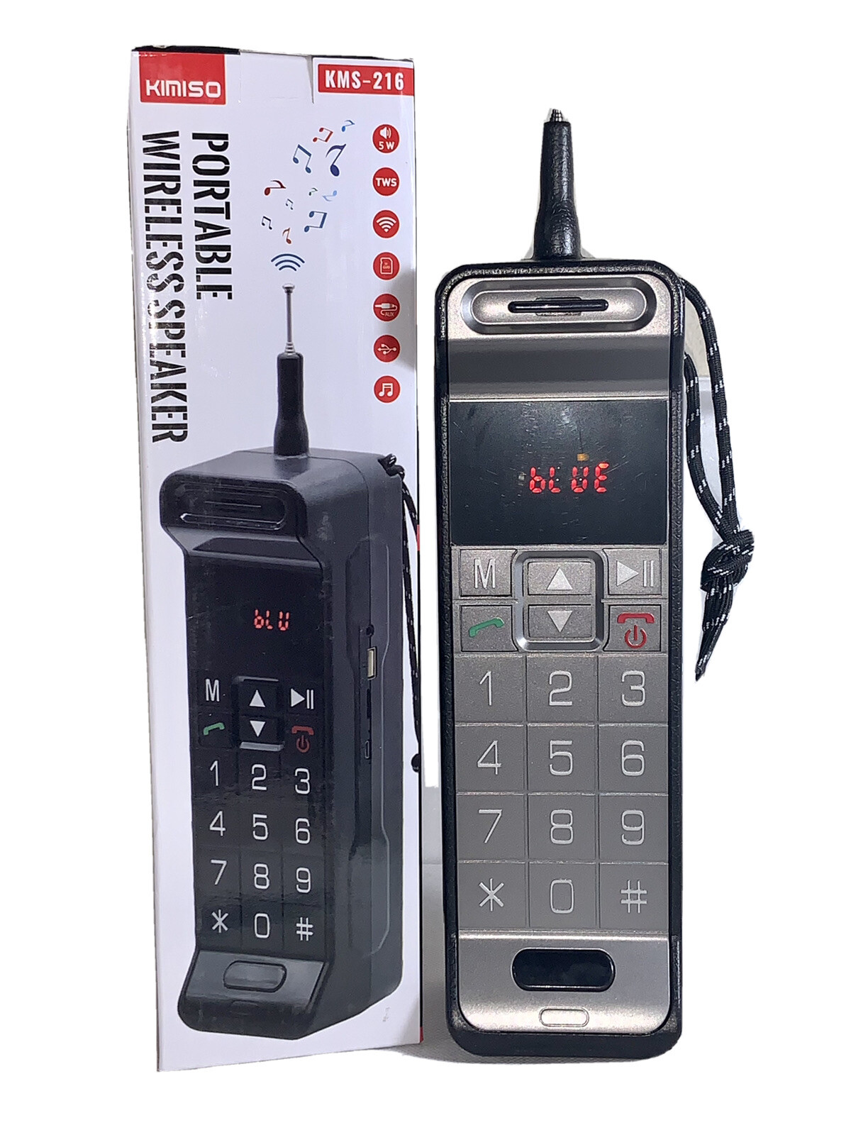 bluetooth speaker kimiso wireless Rechargeable clear & loud sound Quality fm usb-image