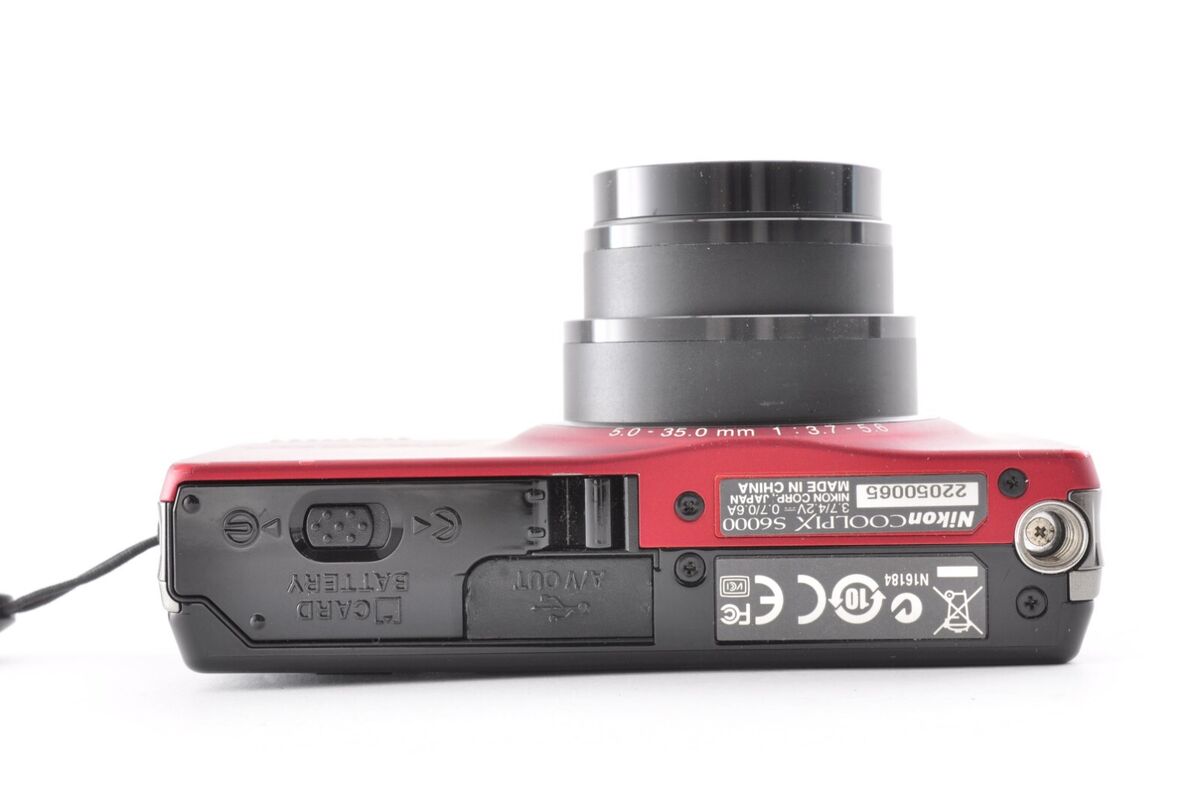 Nikon Coolpix S6000 Red Excellent+5 14.2MP Compact Digital Nikon Coolpix S6000 Red Excellent+5 14.2MP Compact Digital
