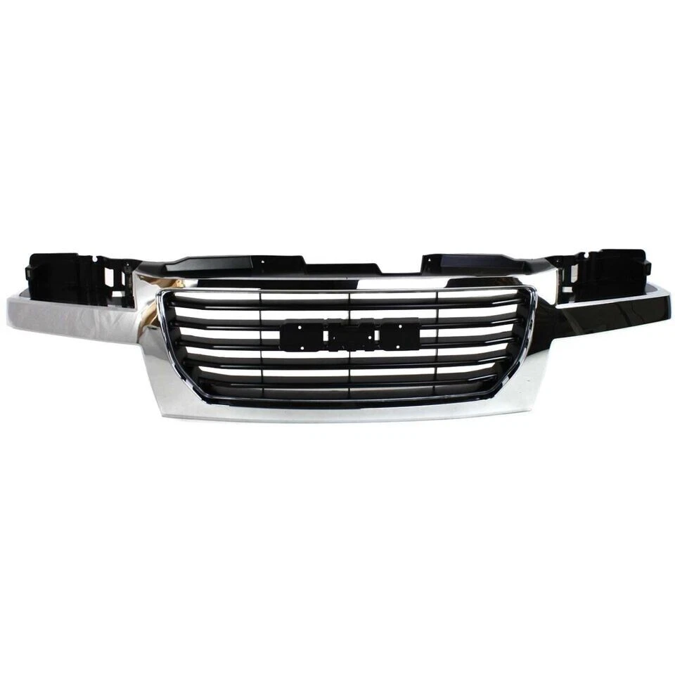 New Front Grille Grill Chrome Shell with Black Insert Fits 2004-2012 GMC Canyon Foto 2 de 4