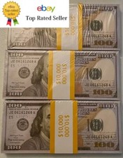  100 Bills 3-pack Prop Replica Money for Movies, Parties, TikTok  Instagram 