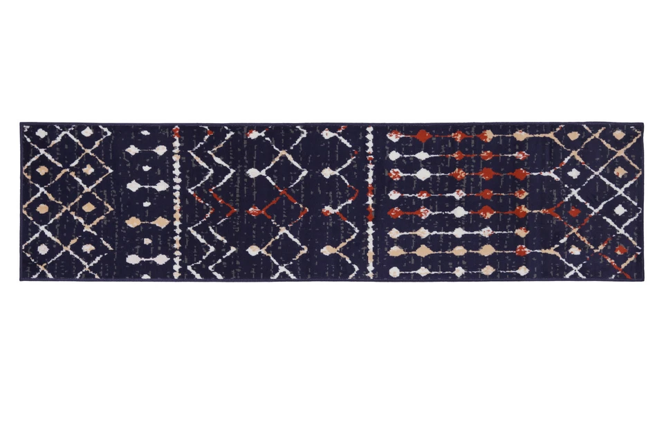 Distressed Moroccan Runner - 2'x8', Transitional Design Area Rug - 505 - Image 4 of 4