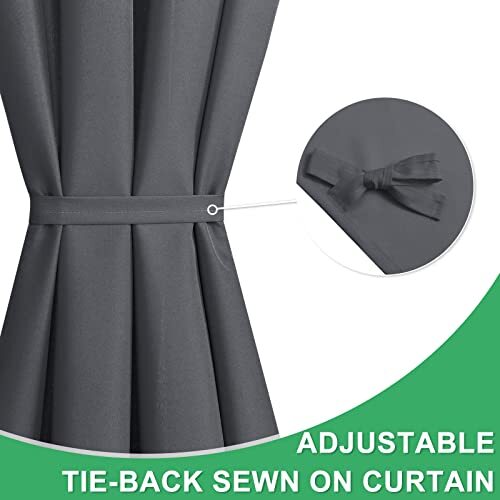 French Door Curtains for Door Windows,Light Filtering Semi W54" x L72