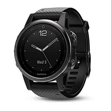 Garmin fēnix 5s, Premium & Rugged Smaller-Sized Multisport GPS Smartwatch Black