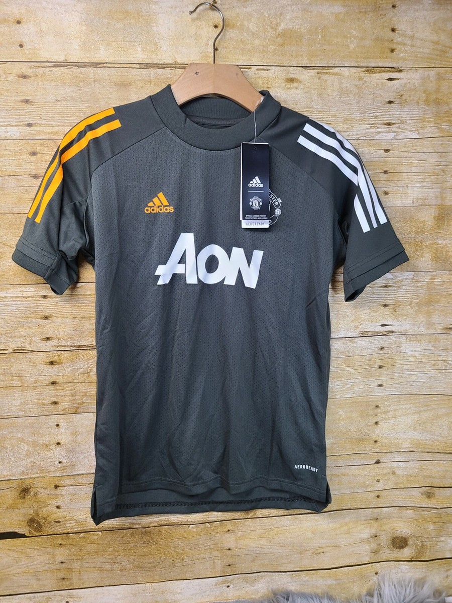 New Adidas Manchester United 20/21 Soccer Training Jersey YOUTH L