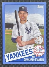 2020 Topps GIANCARLO STANTON #85TB-29 1985 35th Anniversary Blue Parallel