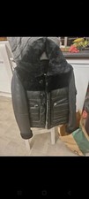Black Leather Coat Size 8