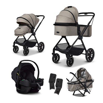 Moon CLICC SET Kombikinderwagen incl COSMO 2.0 Babyschale mud beige NEU