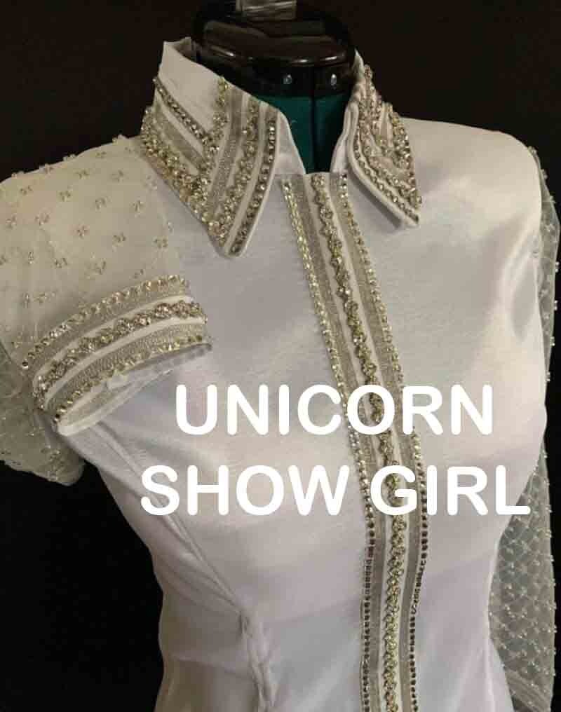 T-shirt D'équitation Showmanship Taffeta - Lux Show Apparel Neuf Pour Concours Et Expositions 338827 T-shirt D'équitation Showmanship Taffeta - Lux Show Apparel Neuf Pour Concours Et Expositions 338827
