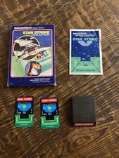 Intellivision boxed game Star Strike includes box, manual, keypads