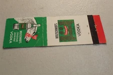 WOLFSCHMIDT'S VODKA MATCHBOOK COVER 