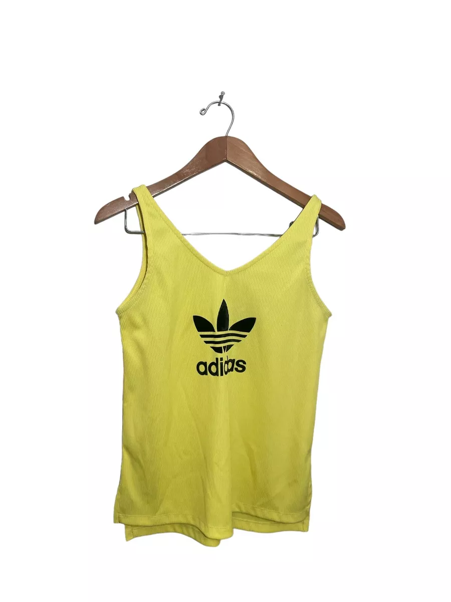 Adidas yellow tank top store