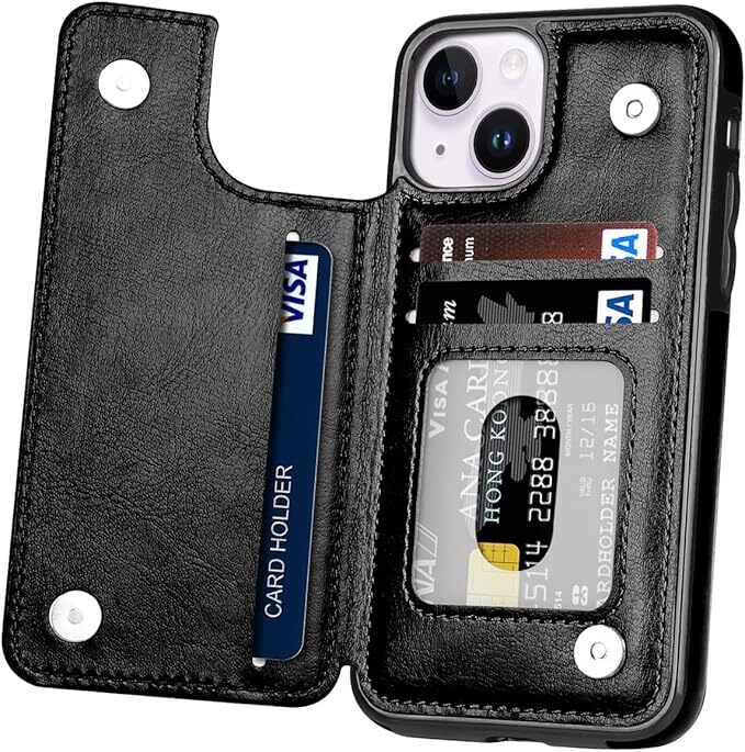 Wallet Card Case Cover Leather Magnetic For iPhone 16 15 14 13 12 11 PRO  MAX XS