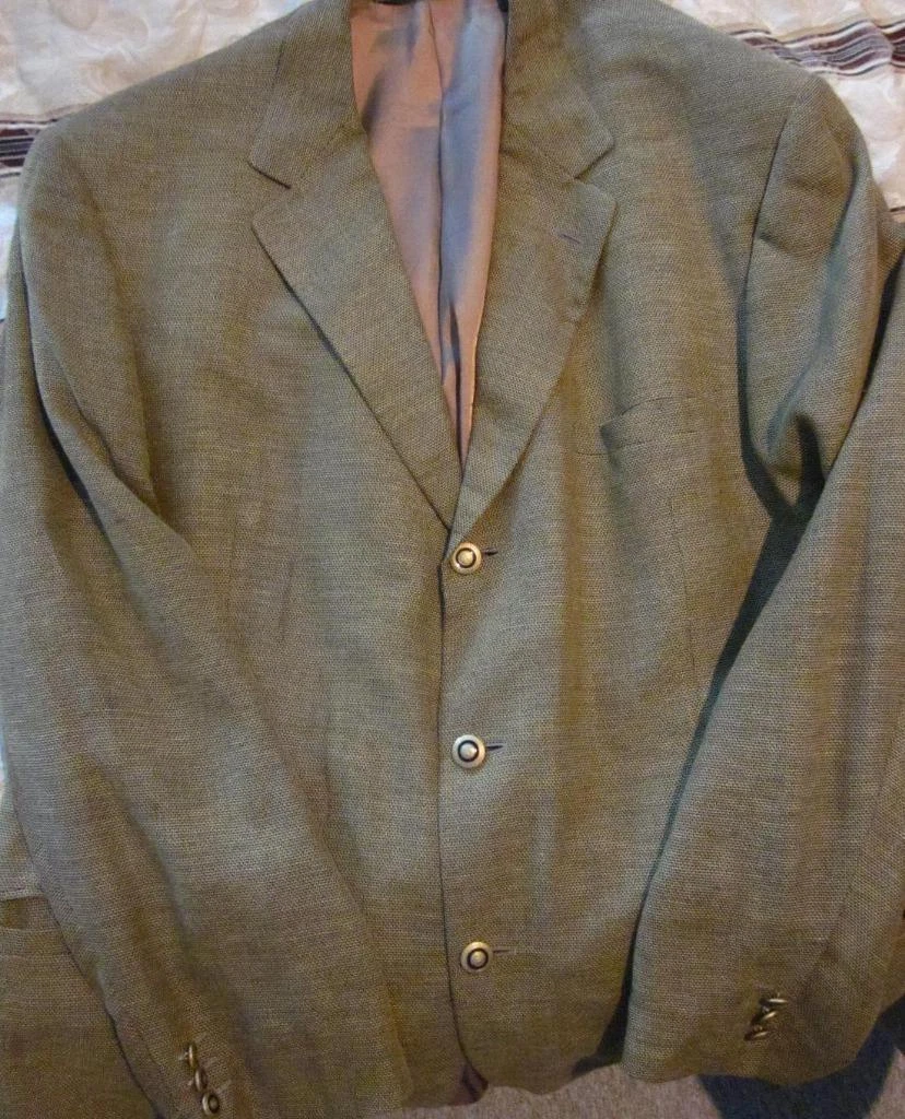 Giacca blazer abito Versace Classic V2 marrone chiaro 3 bottoni taglia lunga 54 IT