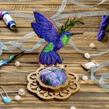 Wonderland Crafts Bead embroidery kit on wood FLK-478