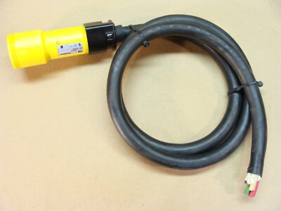 NEW RUSSELLSTOLL 9C54U2 50A 250VAC female plug w/ 5 feet 6AWG 4C 4 strand wire