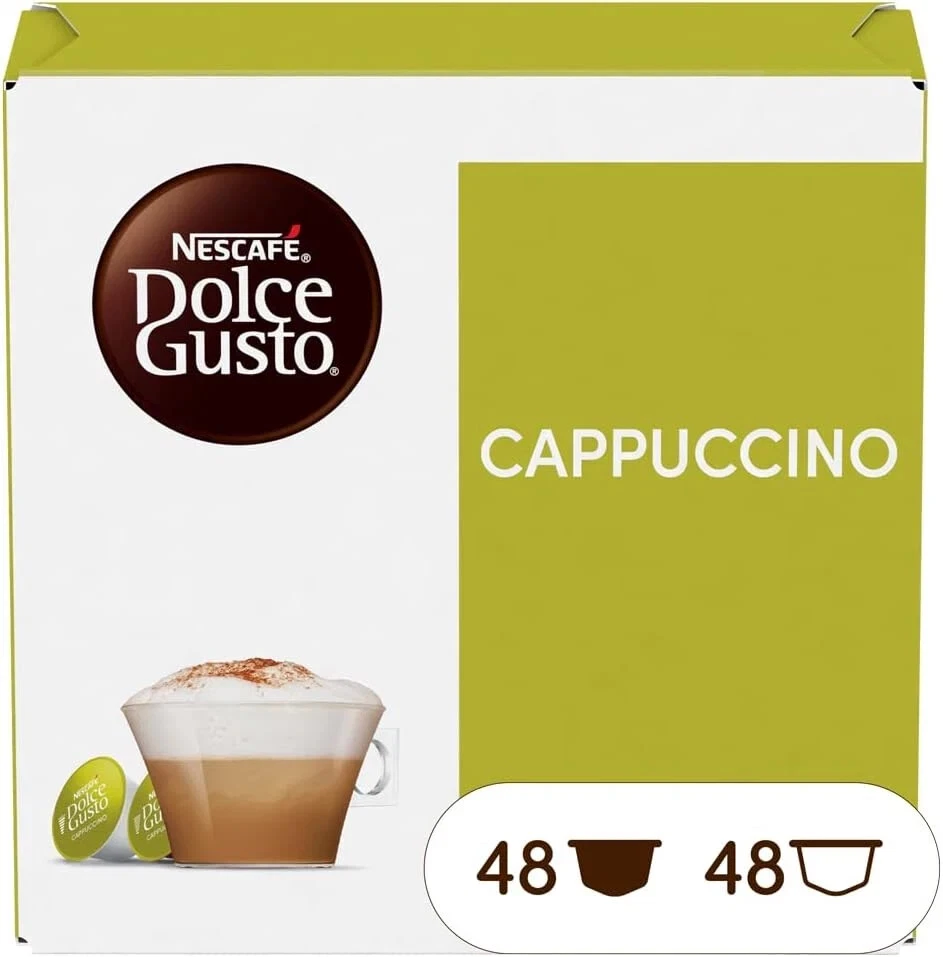 96 Capsule Caffè Gusto CAPPUCCINO Nescafé DOLCE GUSTO Originali