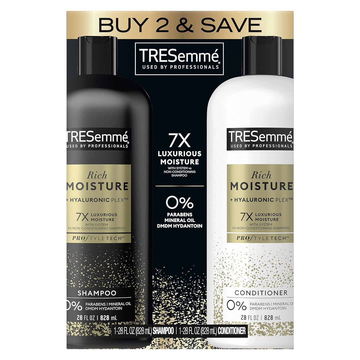 Tresemmé Rich Moisture Shampoo and Conditioner Rich Moisture Pack of 2 for Dry H