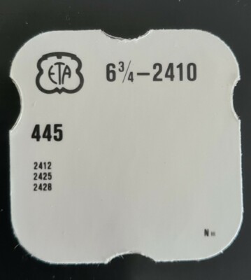 ETA 2410  Cal.2412, 2425, 2428 Stellhebelfeder, Winkelhebelfeder neu