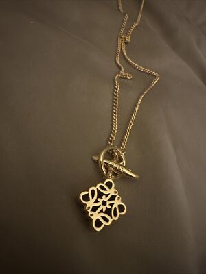 【関税&送料込】Loewe Necklace Loewe Anagram Tassel Sterling Silver Necklace | Neiman Marcus