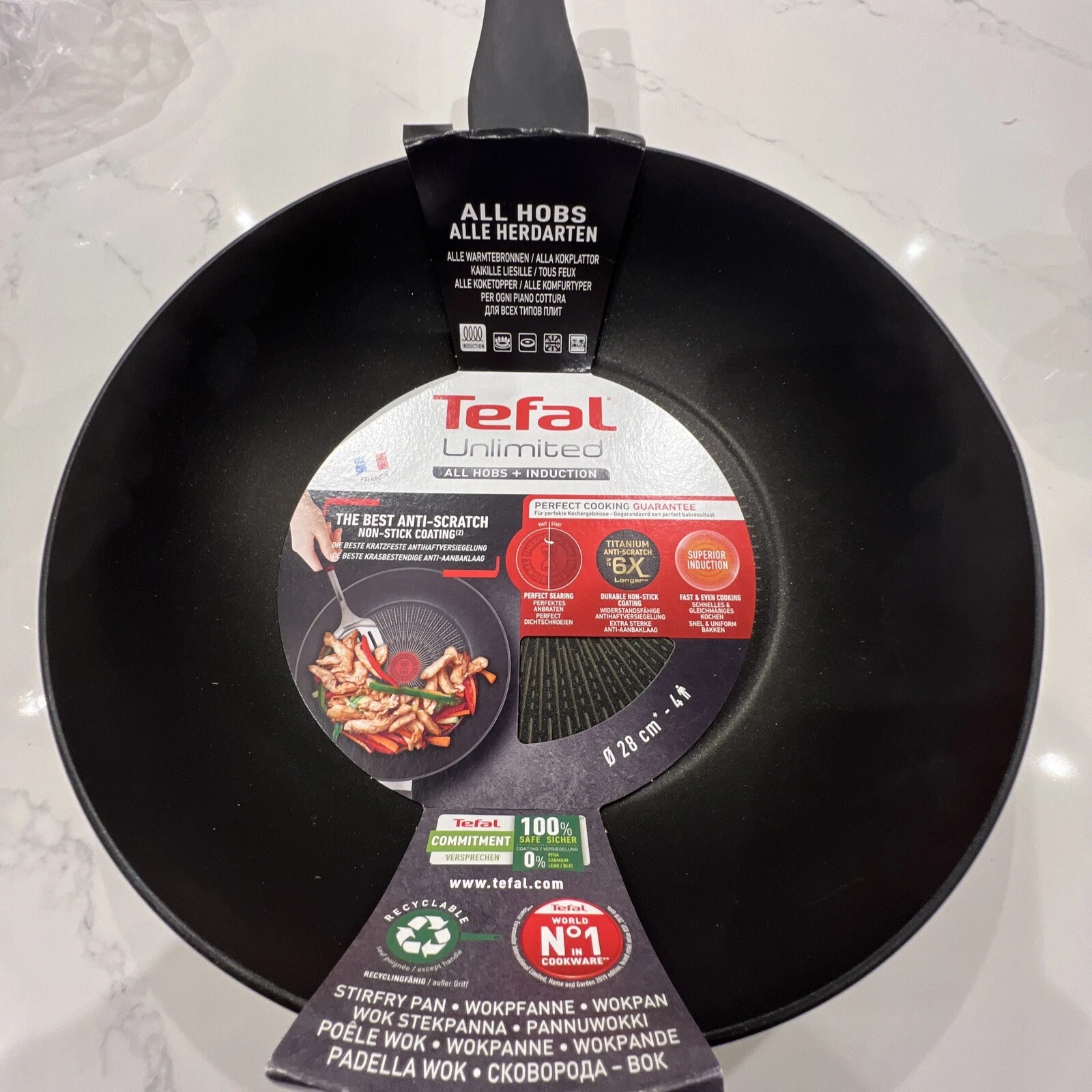 Tefal Unlimited Aluminium Non-Stick Wok 28cm RRP £70
Opens in a new window or tab