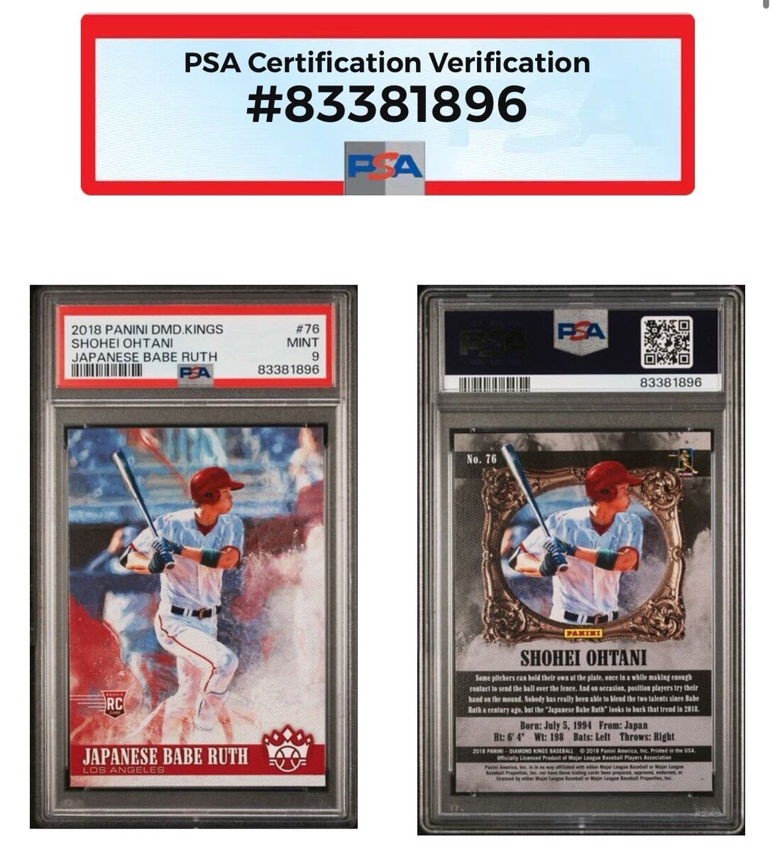 2018 Diamond Kings - Japanese Babe Ruth #76 Shohei Ohtani RC 2018 Diamond Kings - Japanese Babe Ruth #76 Shohei Ohtani RC
