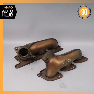 06-12 Mercedes W204 C300 M272 Right & Left Side Exhaust Manifold Header Set OEM