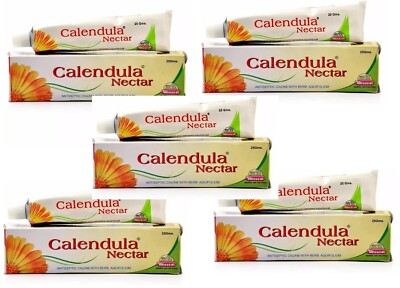Calendula Nectar Marigold Homeopathic Ointment Cream 25 g By Wheezal -Pack of 5
