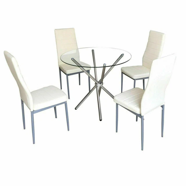 Glass Table and Chair Sets