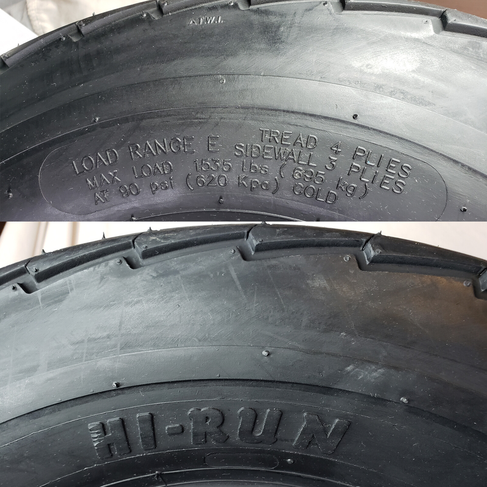 20.5x8.010 Pontoon Boat pop up camper utility Trailer TIRE HIRun