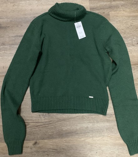 Green Turtleneck Sweater XS | eBay