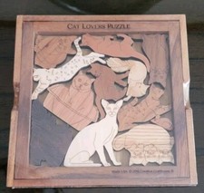Wood Cat Lovers Puzzle