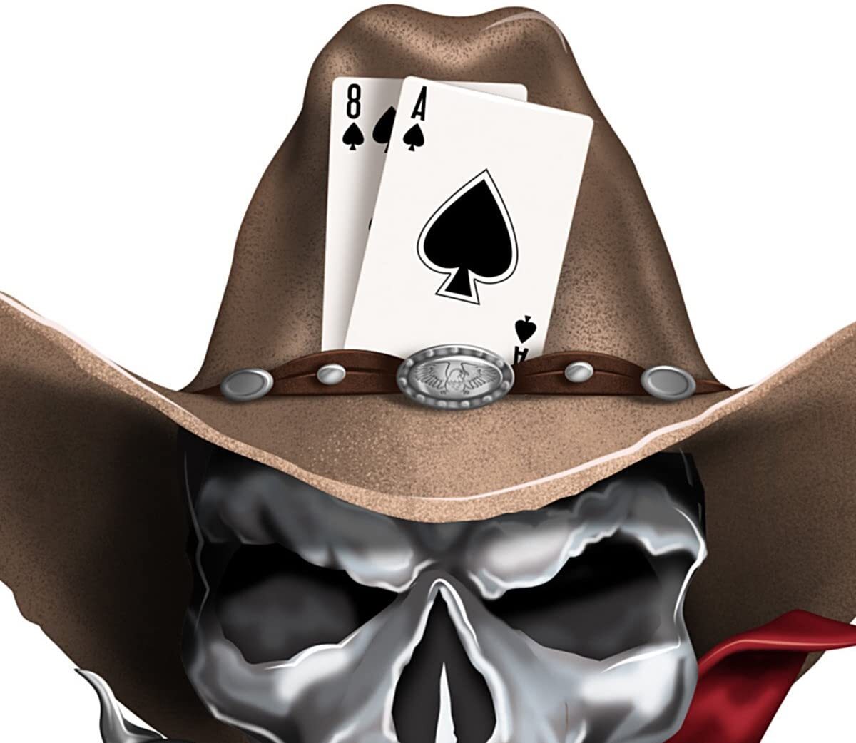 The Hamilton Collection Blake Jensen Dead Man's Hand Cowboy Skull