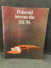 1972 POLAROID INVENTS THE SX-70 16 PAGE PRODUCT SALES COLOR BROCHURE