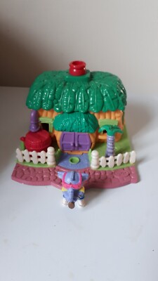Vintage Polly Pocket Elephant House Jumbo s Lodge mit Figur Bluebird 1994 sehr guter Zustand