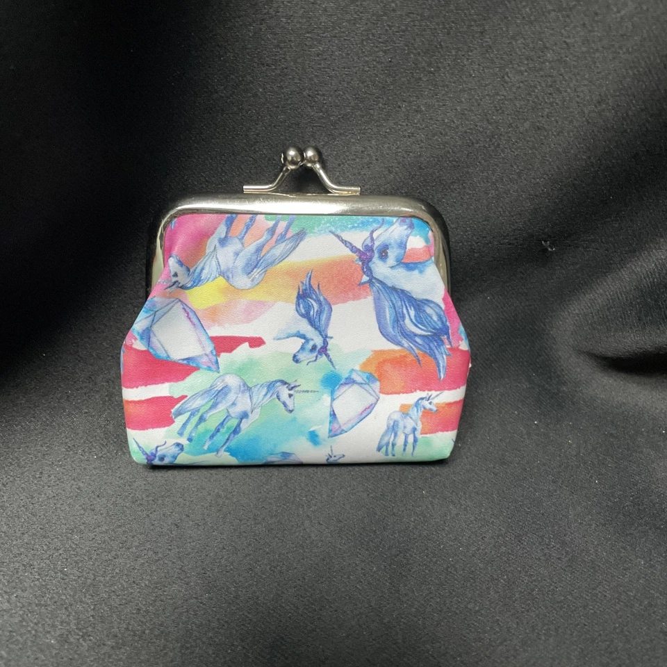Cartera Love This Blue Unicorns con varios colores adorable XS cambio de monedas Foto 2 de 4