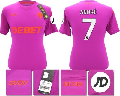 Neu mit Etikett 2024/2025 Wölfe F.C. SUDU THIRD SHIRT ANDRE 7 MEDIUM
