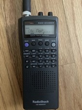 Radio Shack Pro 74 VHF/UHF/ Air / 800 MHz 100 Channel Race Scanner with RS Pouch