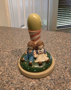 Brown Bag Cookie Art Raggedy Ann & Andy Stamp Mold #36 Rag Dolls 1995 Vintage