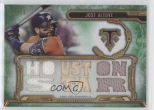 2020 Topps Triple Threads Relics Emerald 7/18 Jose Altuve #TTR-JOA4 6fs
