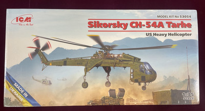 Sikorsky CH-54A Tarhe - 1/35 Scale ICM Unassembled Helicopter Kit#53054 NIB