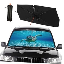 Sea Turtle Car Windshield Sunshade Umbrella Funny Turtle Sun Shade Turtle-funny
