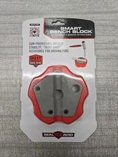 Real Avid Smart Bench Block- Non Slip Magnetic Universal Pin Punch Block- NEW
