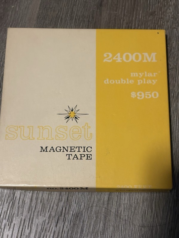 Vintage Sunset Magnetic Tape Reel to Reel Set