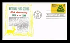 DR JIM STAMPS US COVER NATIONAL PARK SERVICE 50TH ANNIVERSARY FDC KHOL KRAFT
