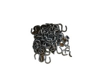 Pack Of 50 FABORY S Hooks 1/8 In Opening 3/4 In Galvanized Steel Hardware